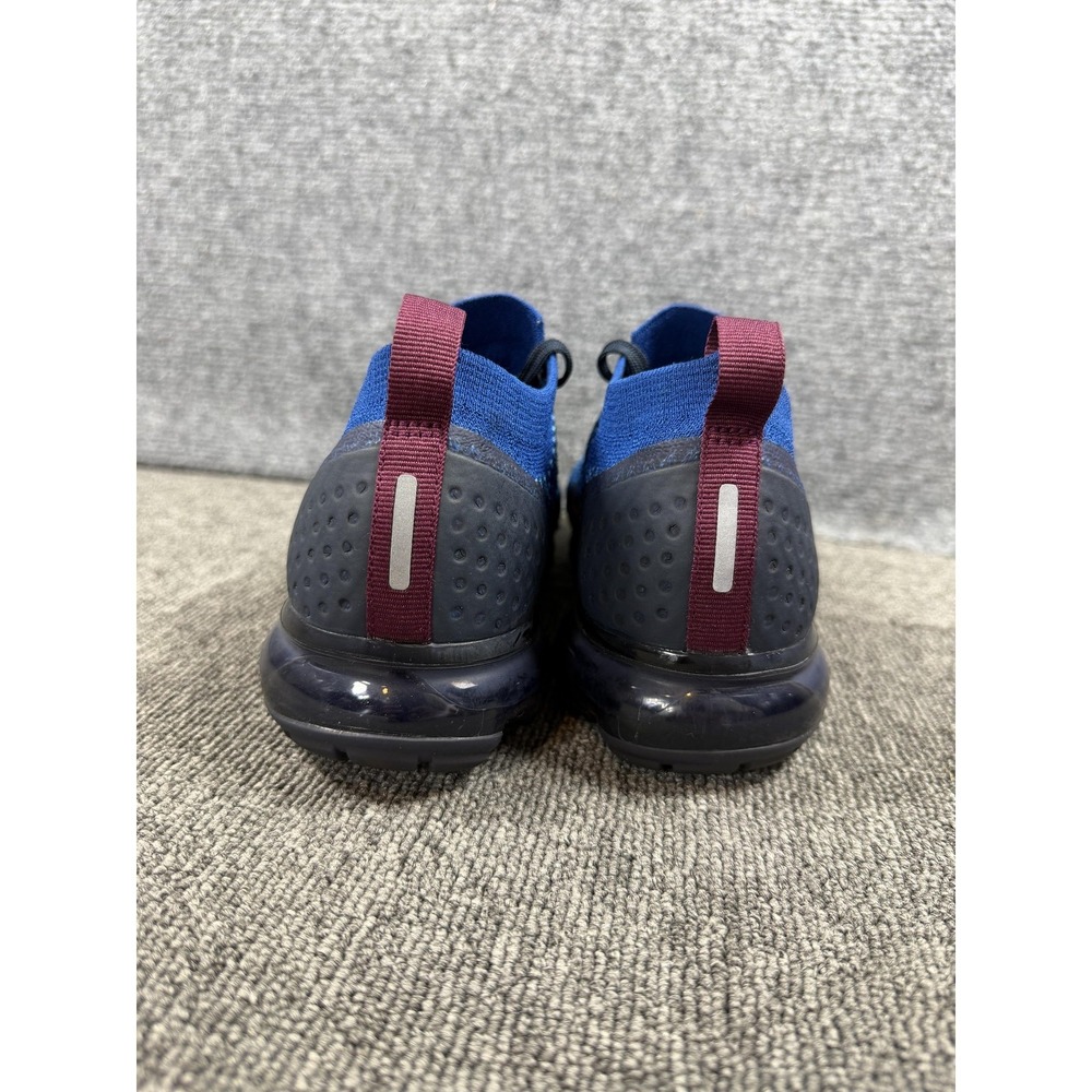 Nike Air VaporMax Flyknit 2 Shoes Mens 8 Blue Maroon Sneakers 942842-401 - Picture 13 of 14